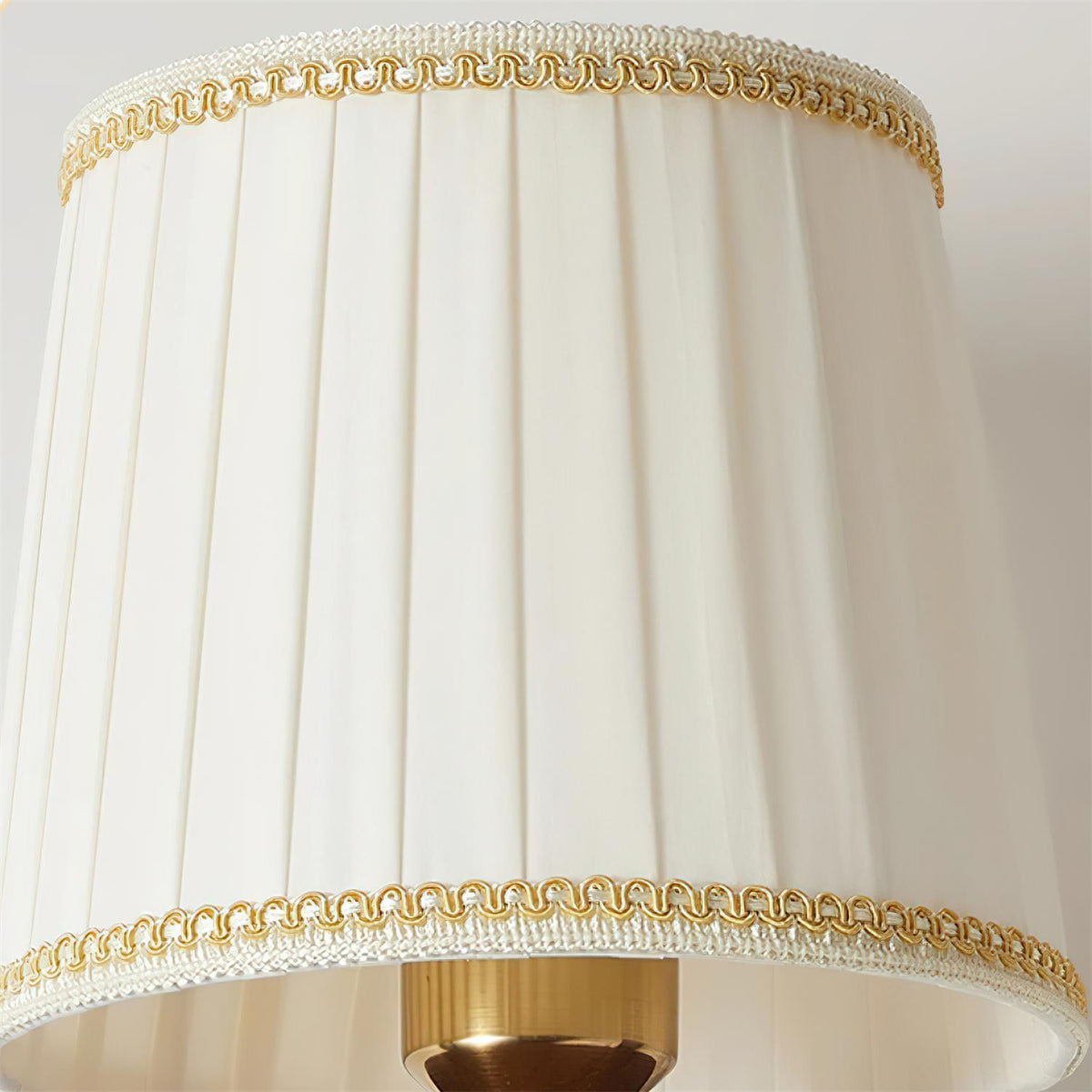 Blixen Wall Lamp Fabric Classic Gold Walnut Bedroom