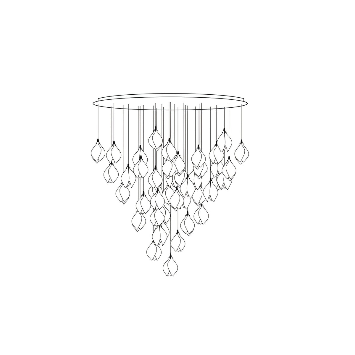 Fioenaya Pendant Lamp White Floral Ceramic