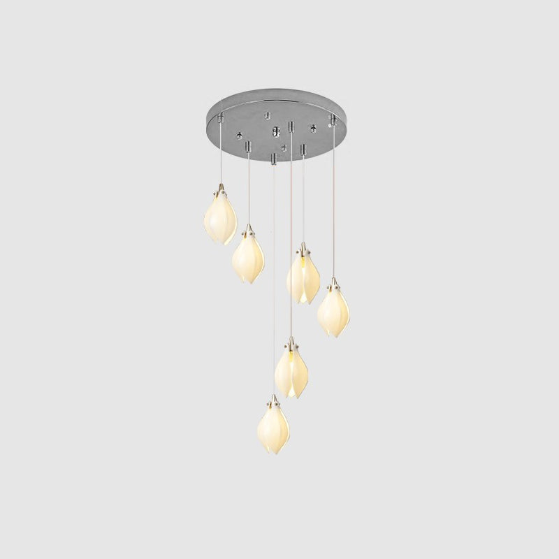 Fioenaya Pendant Lamp White Floral Ceramic