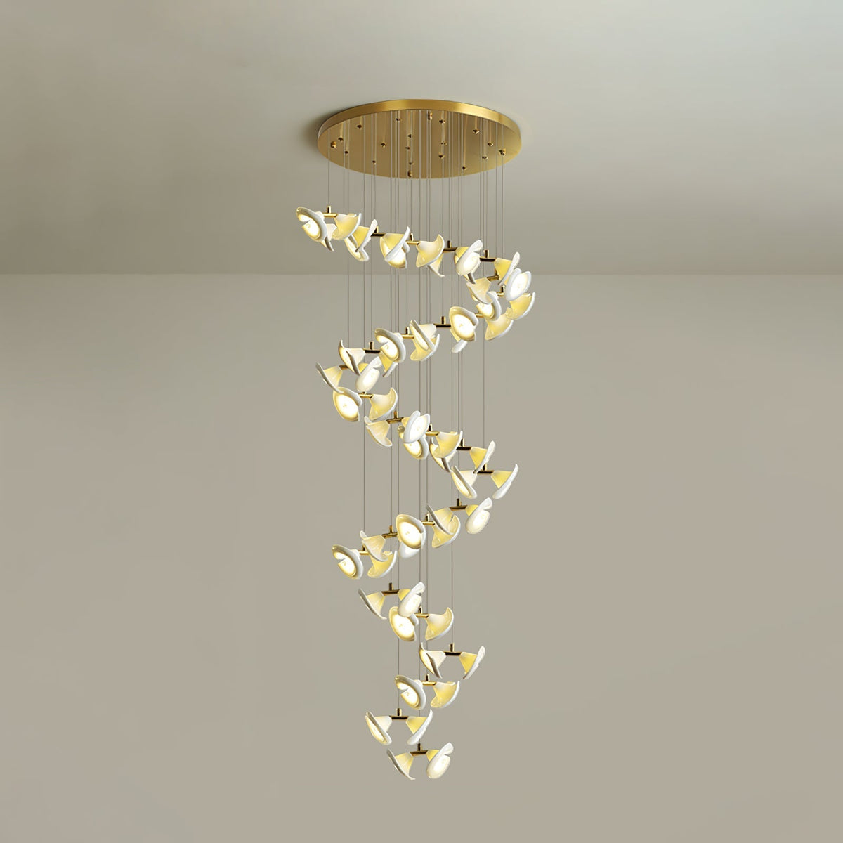 Ernoreth Art Deco Ceramic Chandelier