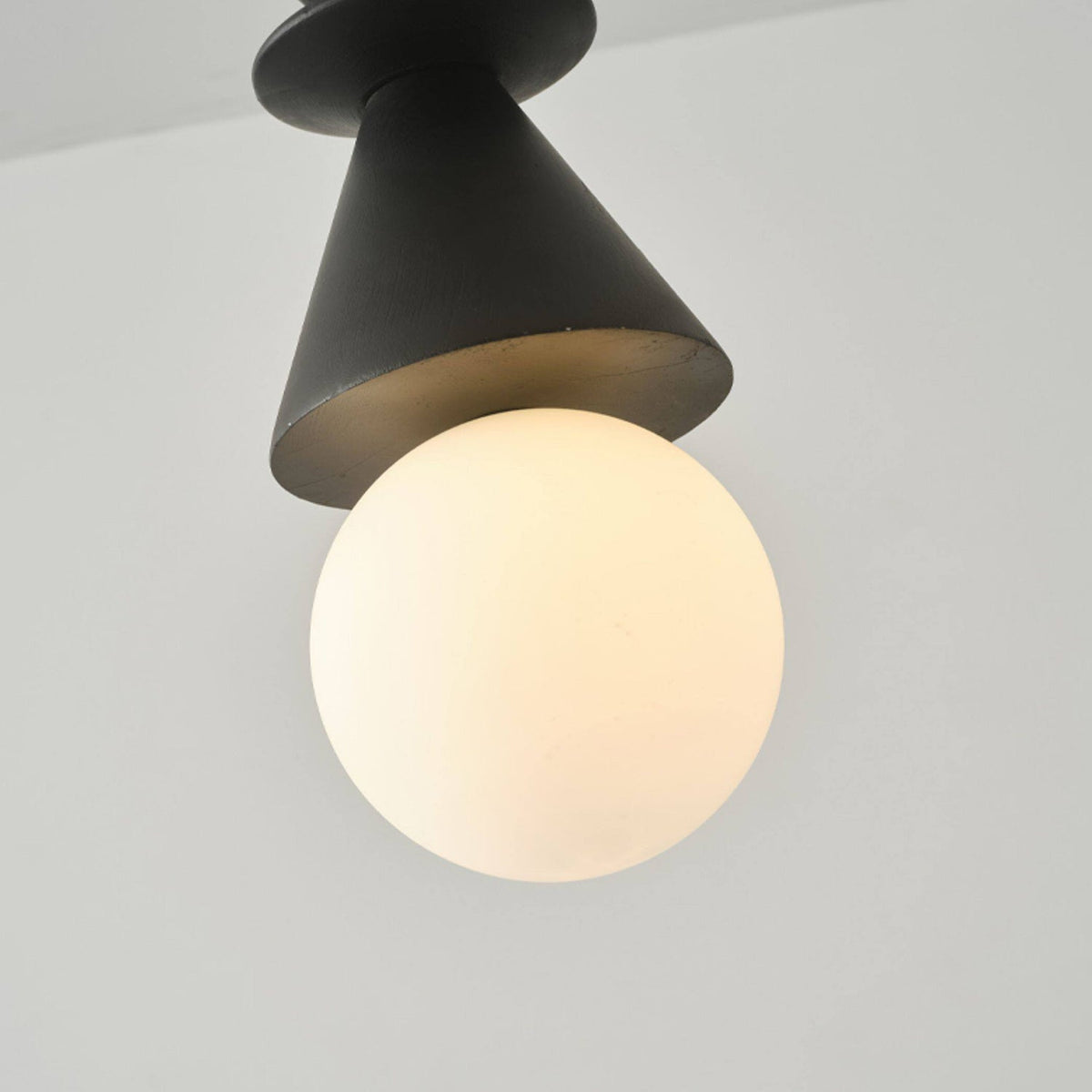 Alderelle Stacked Wood Totem Pendant Light