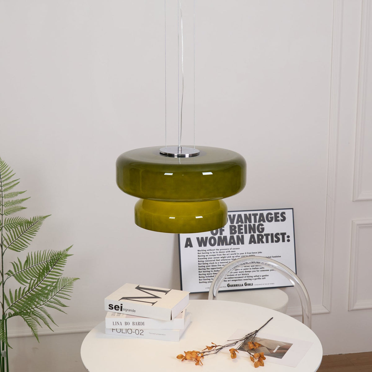 Zerithce Glass Modern Minimalist Pendant Lamp