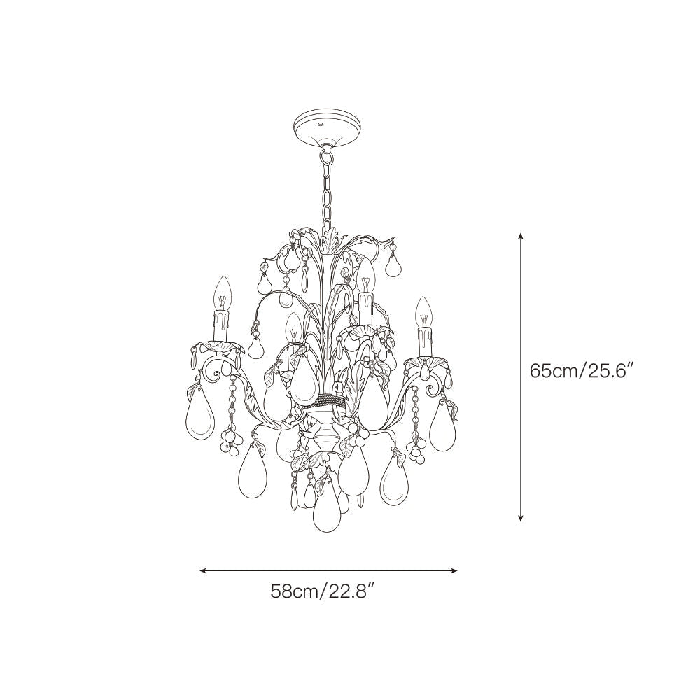 Marian Vivid Glass Chandelier