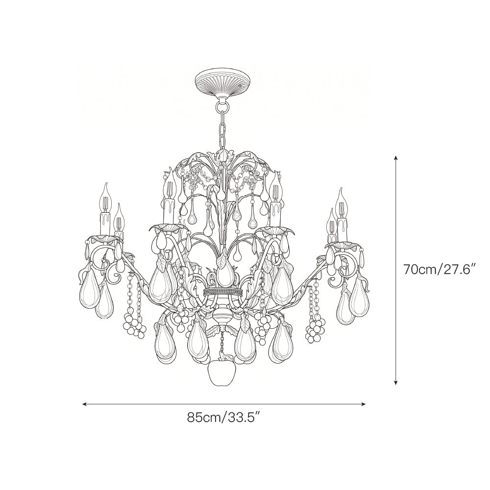 Marian Vivid Glass Chandelier