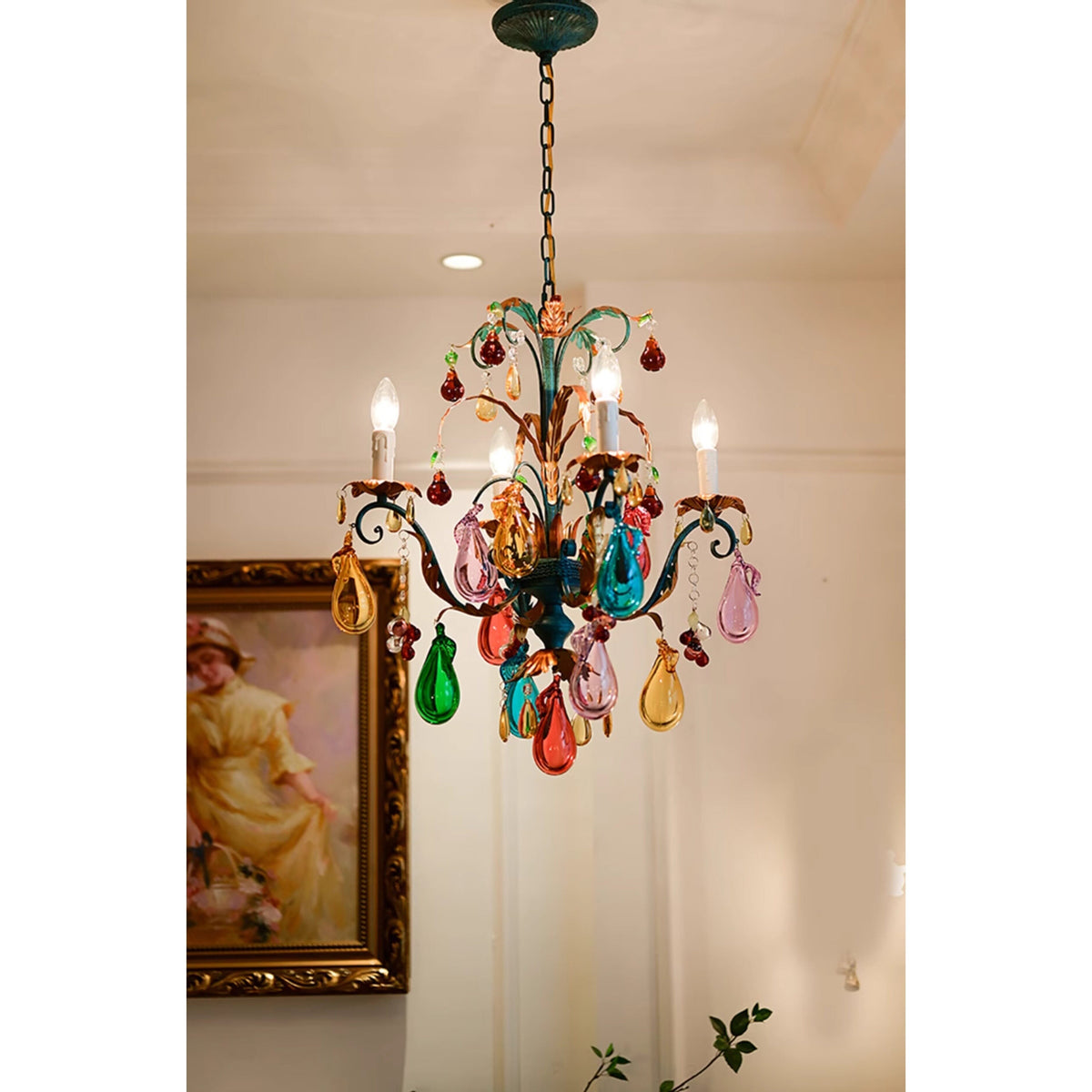 Marian Vivid Glass Chandelier