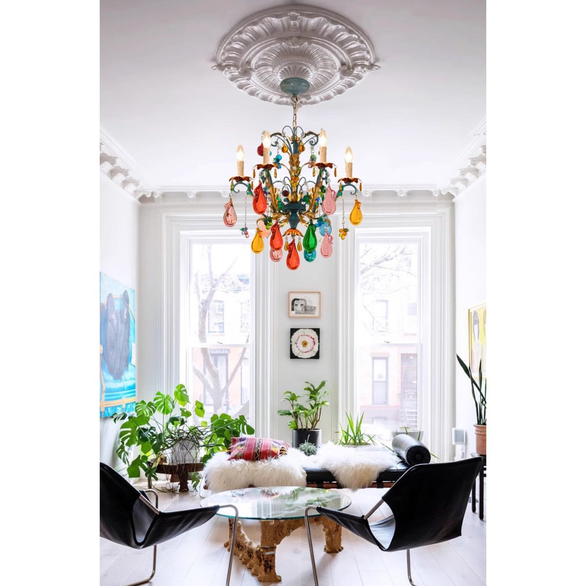 Marian Vivid Glass Chandelier