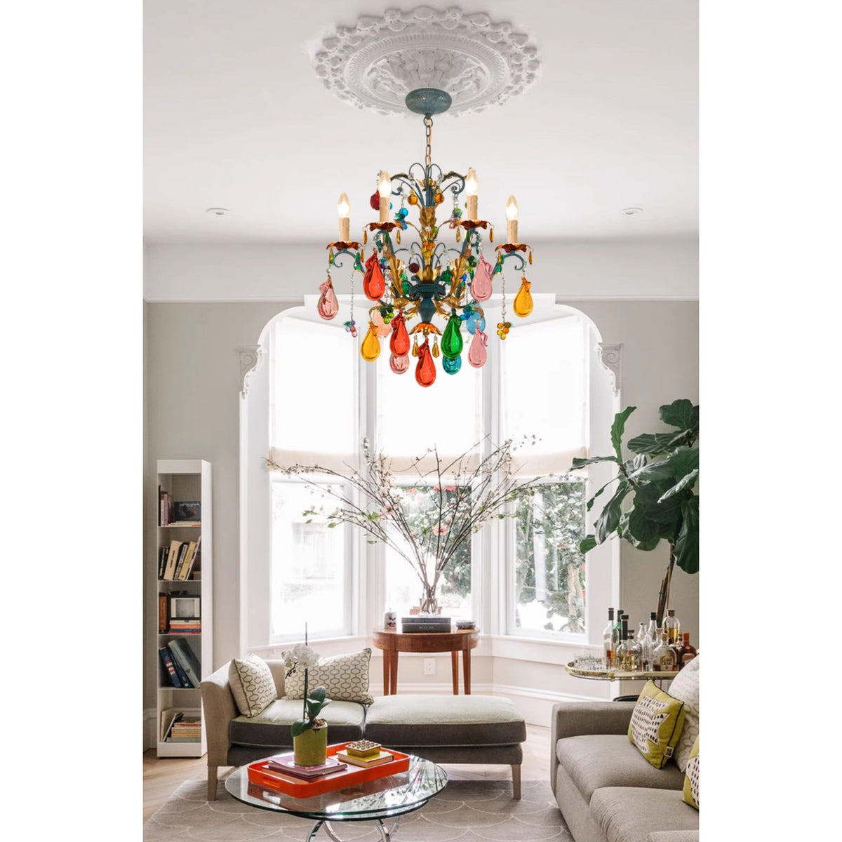 Marian Vivid Glass Chandelier