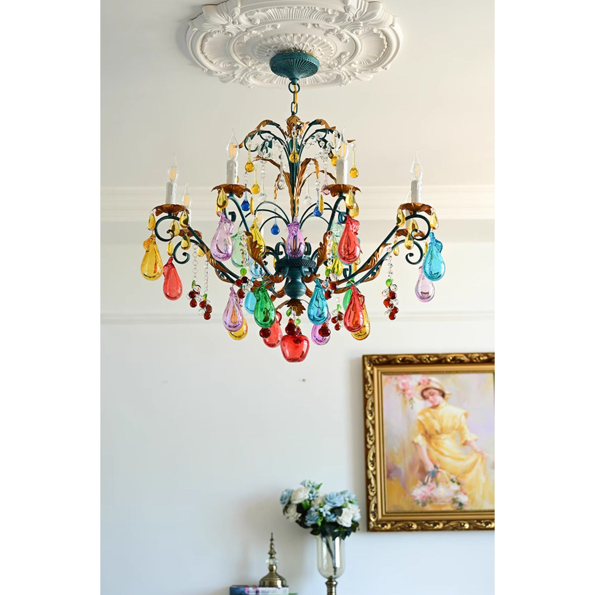 Marian Vivid Glass Chandelier