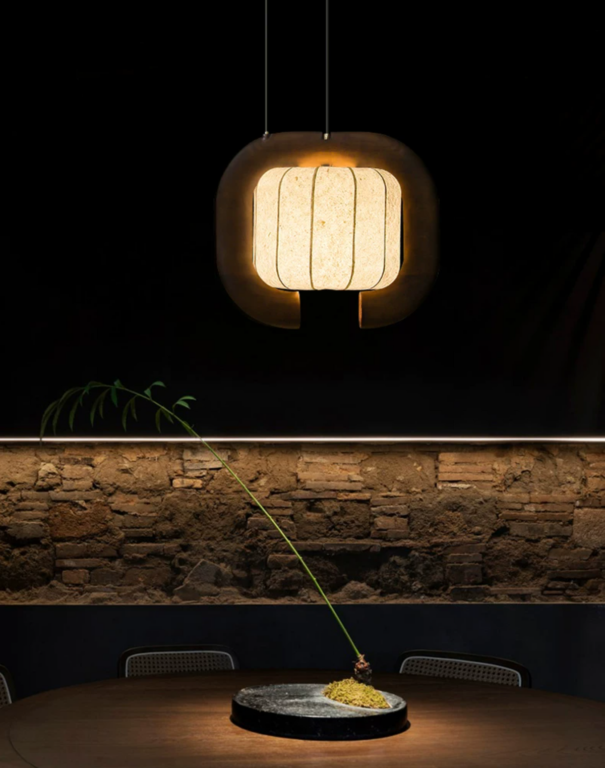 Ulverstone Fluted Paper Pendant Lamp