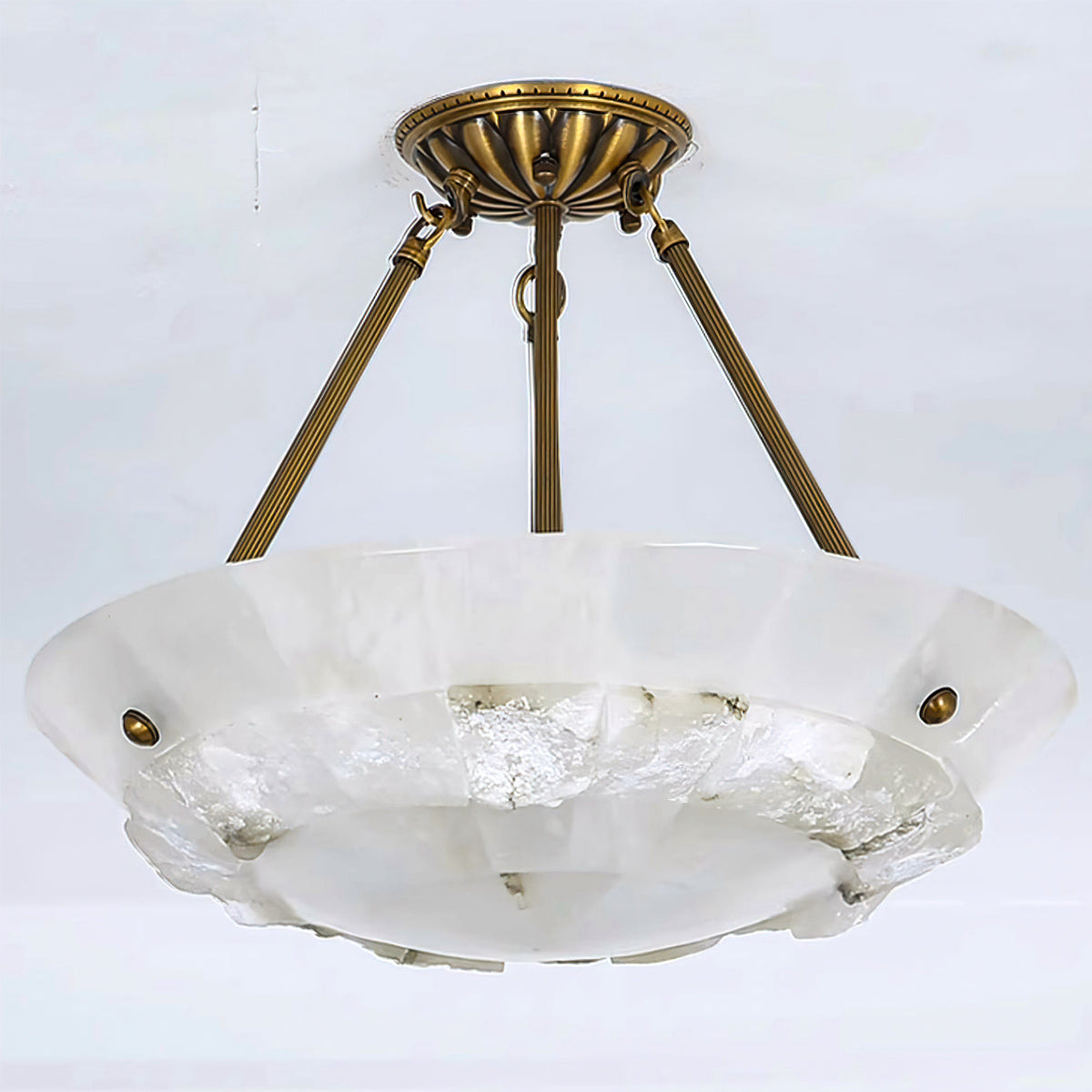Nomen Bowl Pendant Lamp Alabaster Elegance