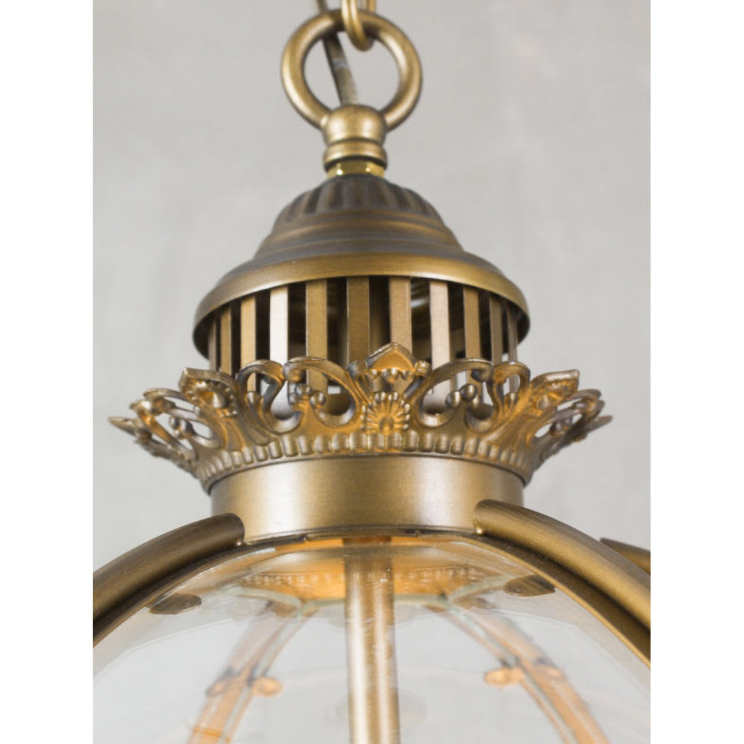 Svelte Vintage Industrial Glass Pendant Light