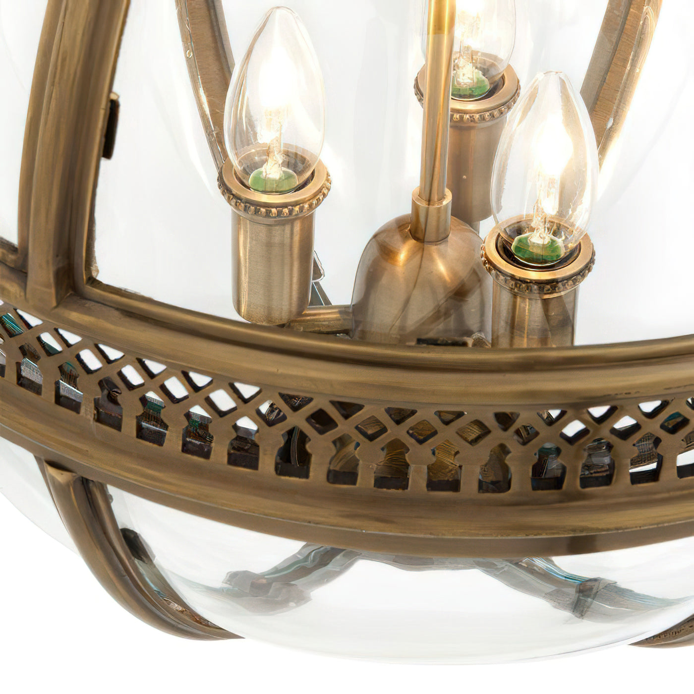 Svelte Vintage Industrial Glass Pendant Light