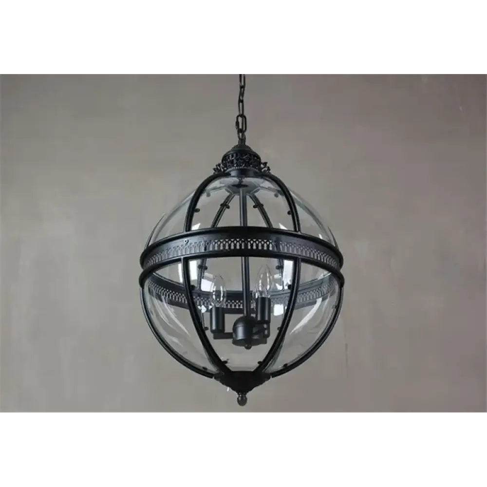 Svelte Vintage Industrial Glass Pendant Light