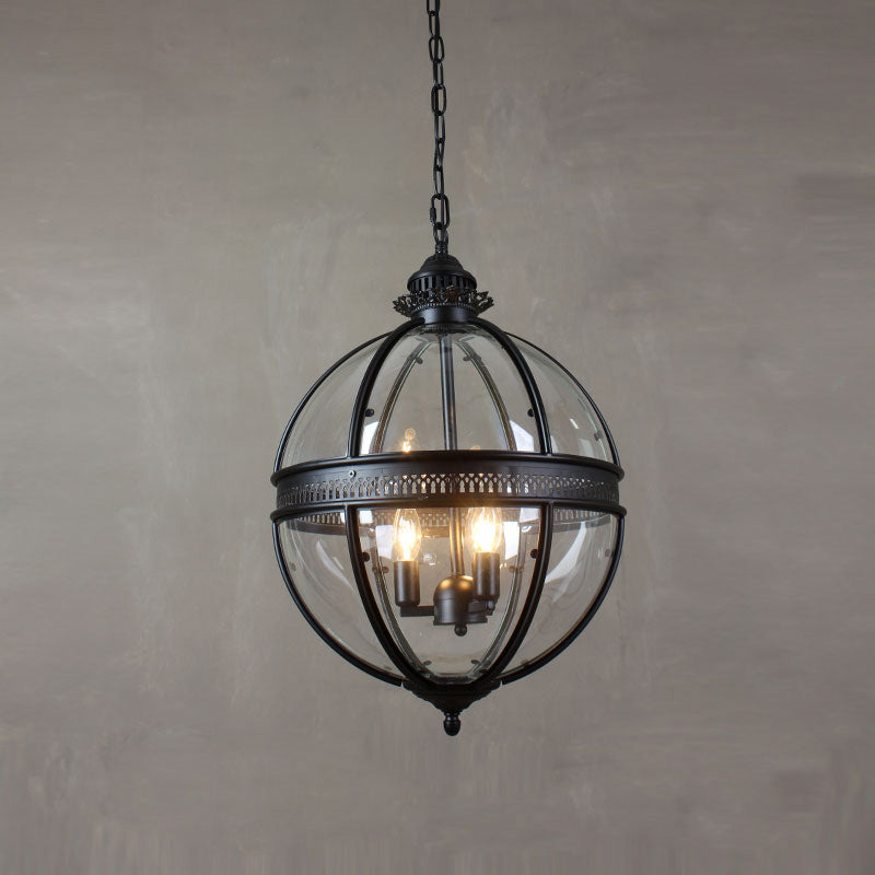 Svelte Vintage Industrial Glass Pendant Light