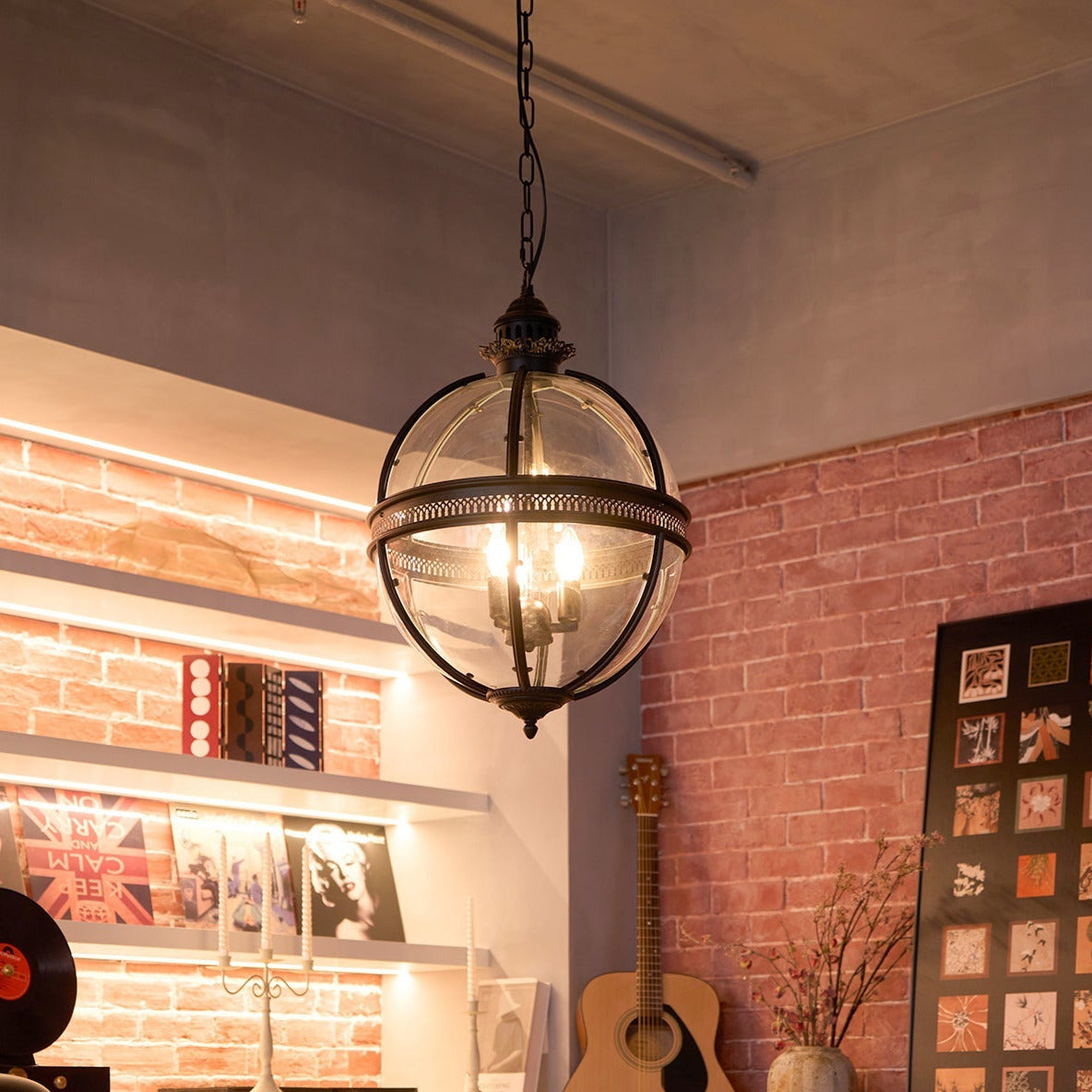 Dudelot Retro Pendant Light Glass