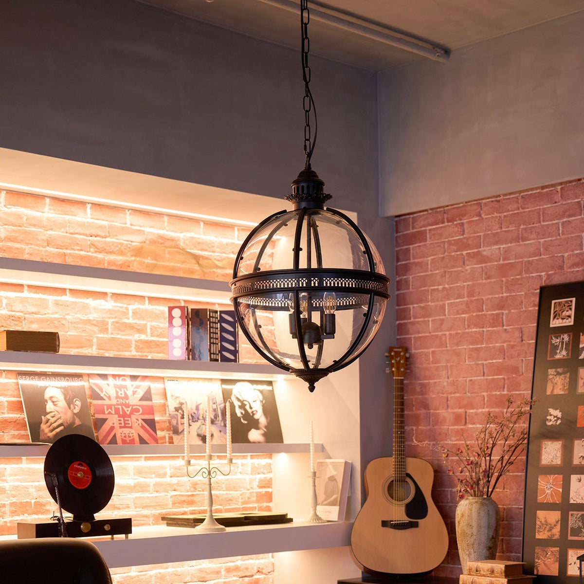 Dudelot Retro Pendant Light Glass