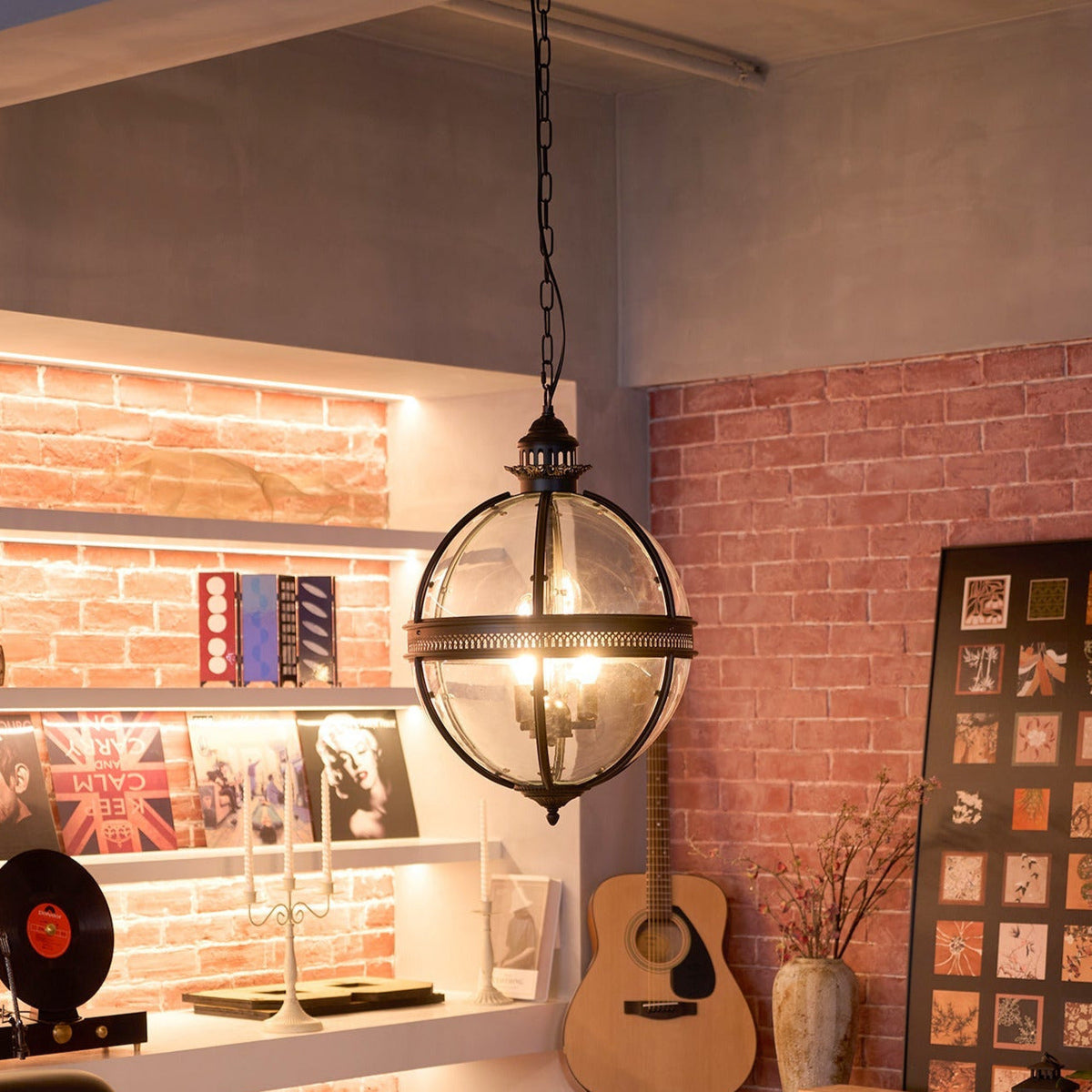 Dudelot Retro Pendant Light Glass