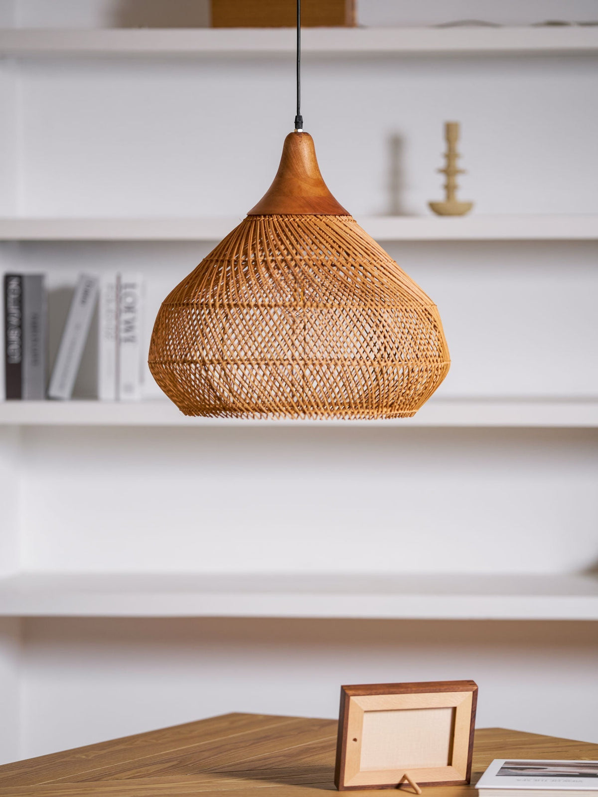 Solavn Rattan Wood Pendant Lamp