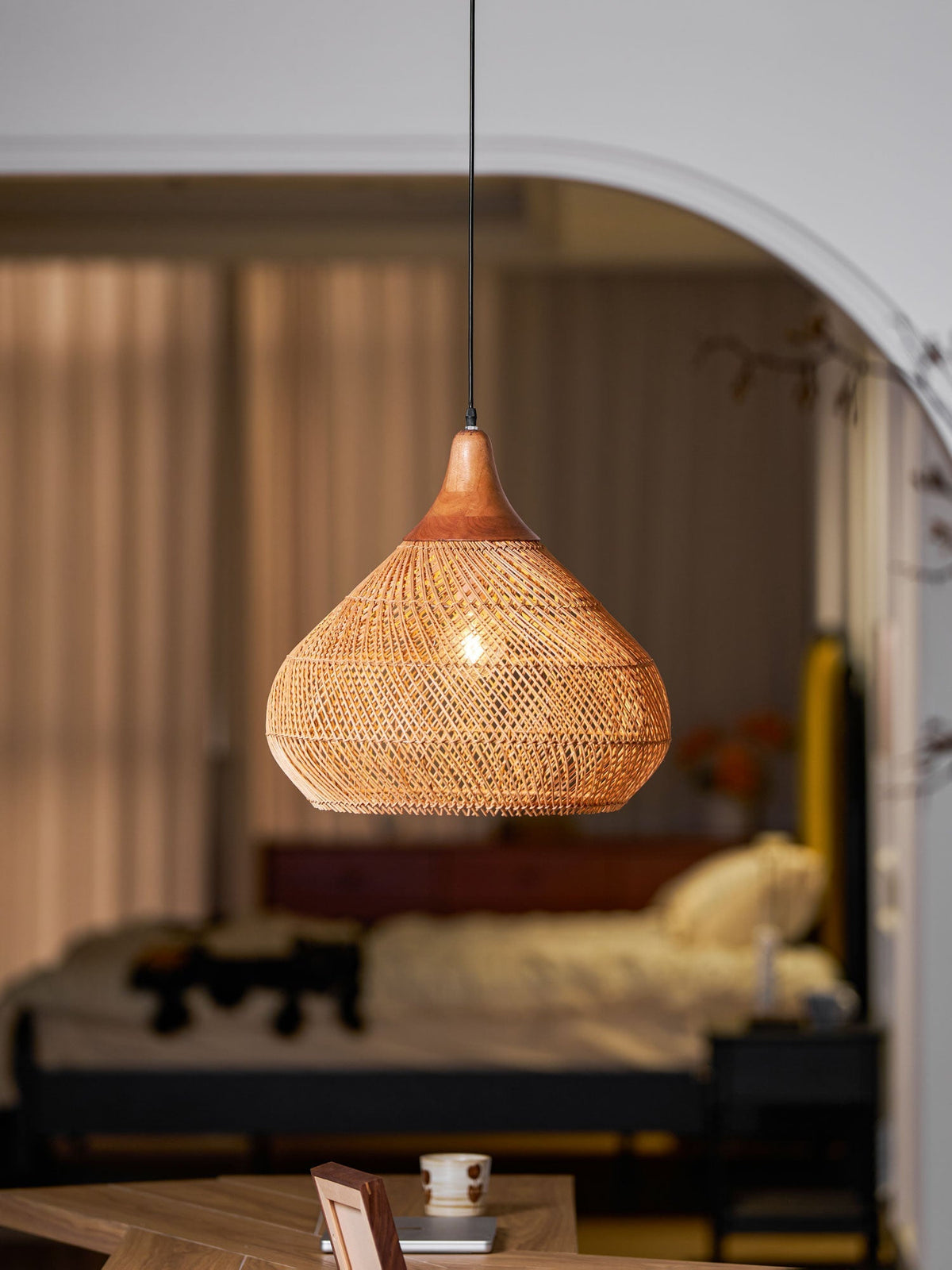 Solavn Rattan Wood Pendant Lamp