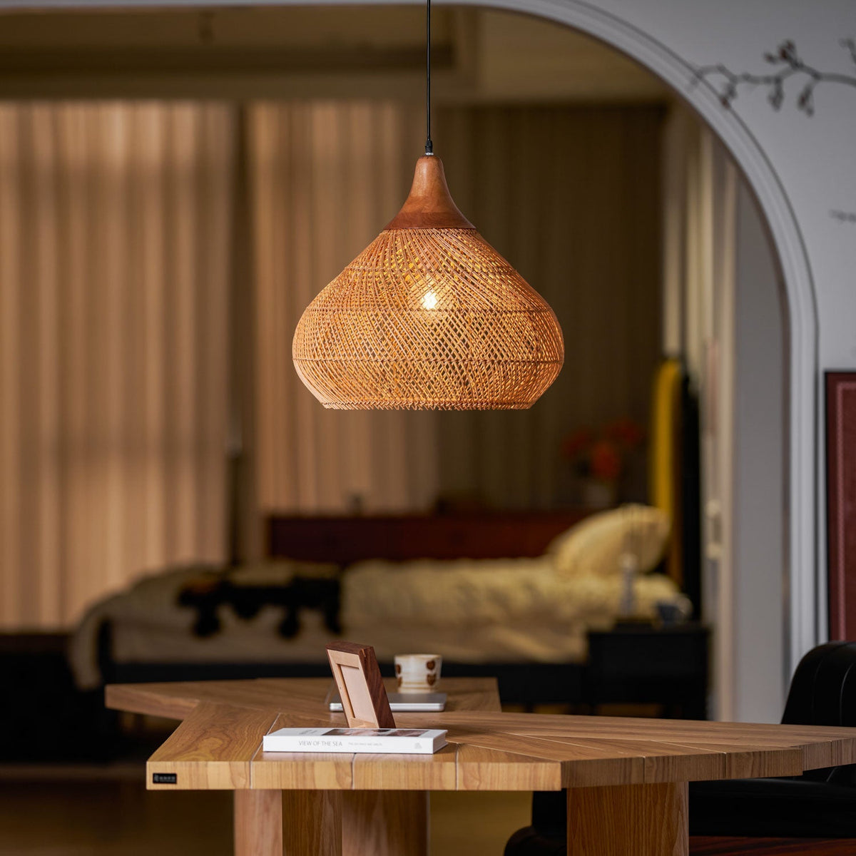 Solavn Rattan Wood Pendant Lamp