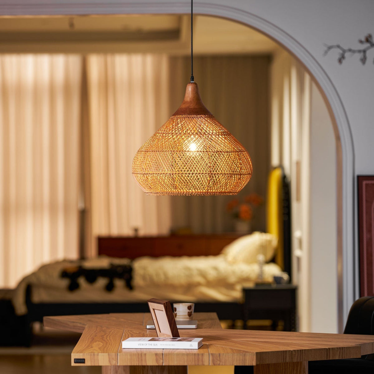Solavn Rattan Wood Pendant Lamp