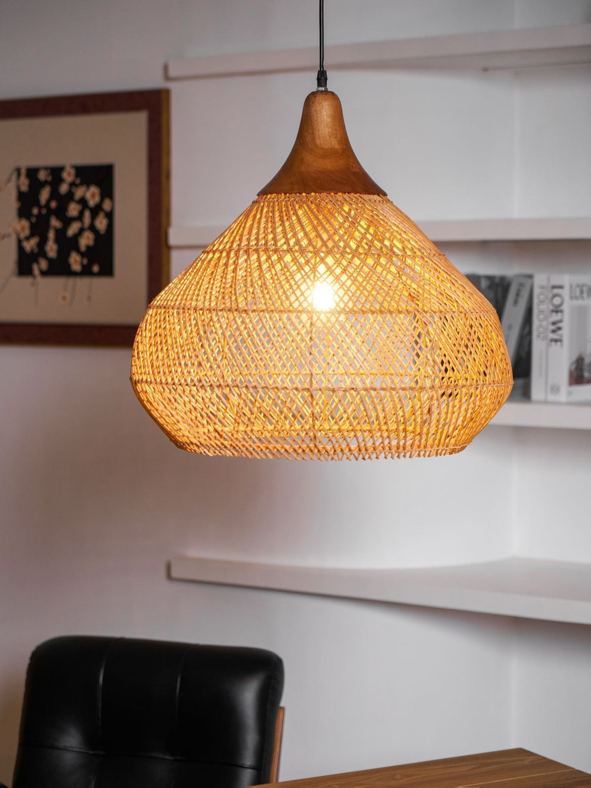 Solavn Rattan Wood Pendant Lamp