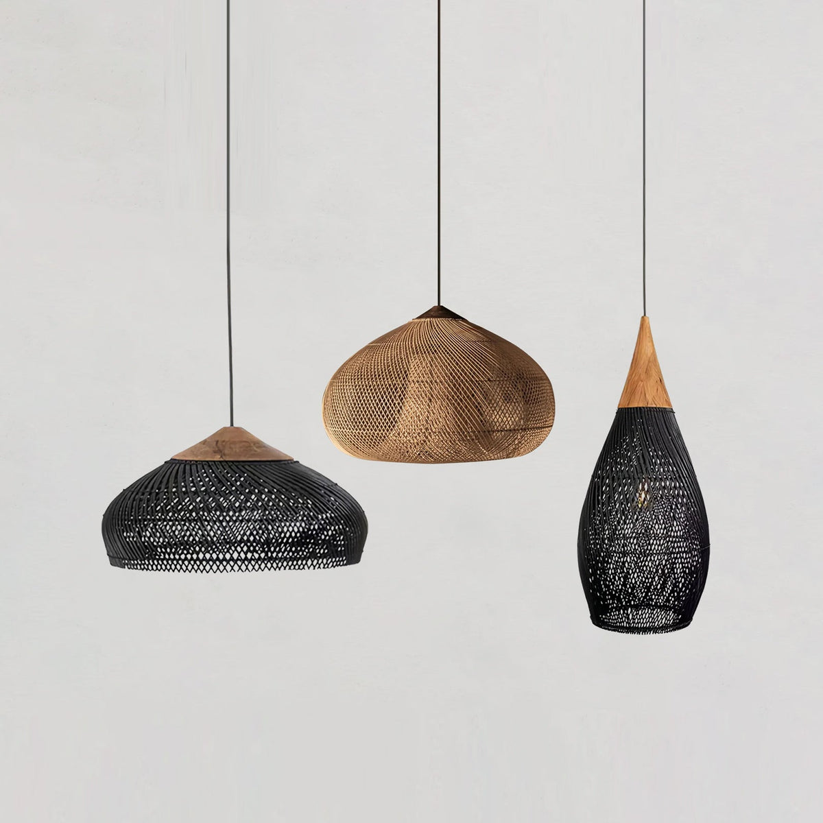 Visopam Braided Rattan Livingroom Pendant Lamp