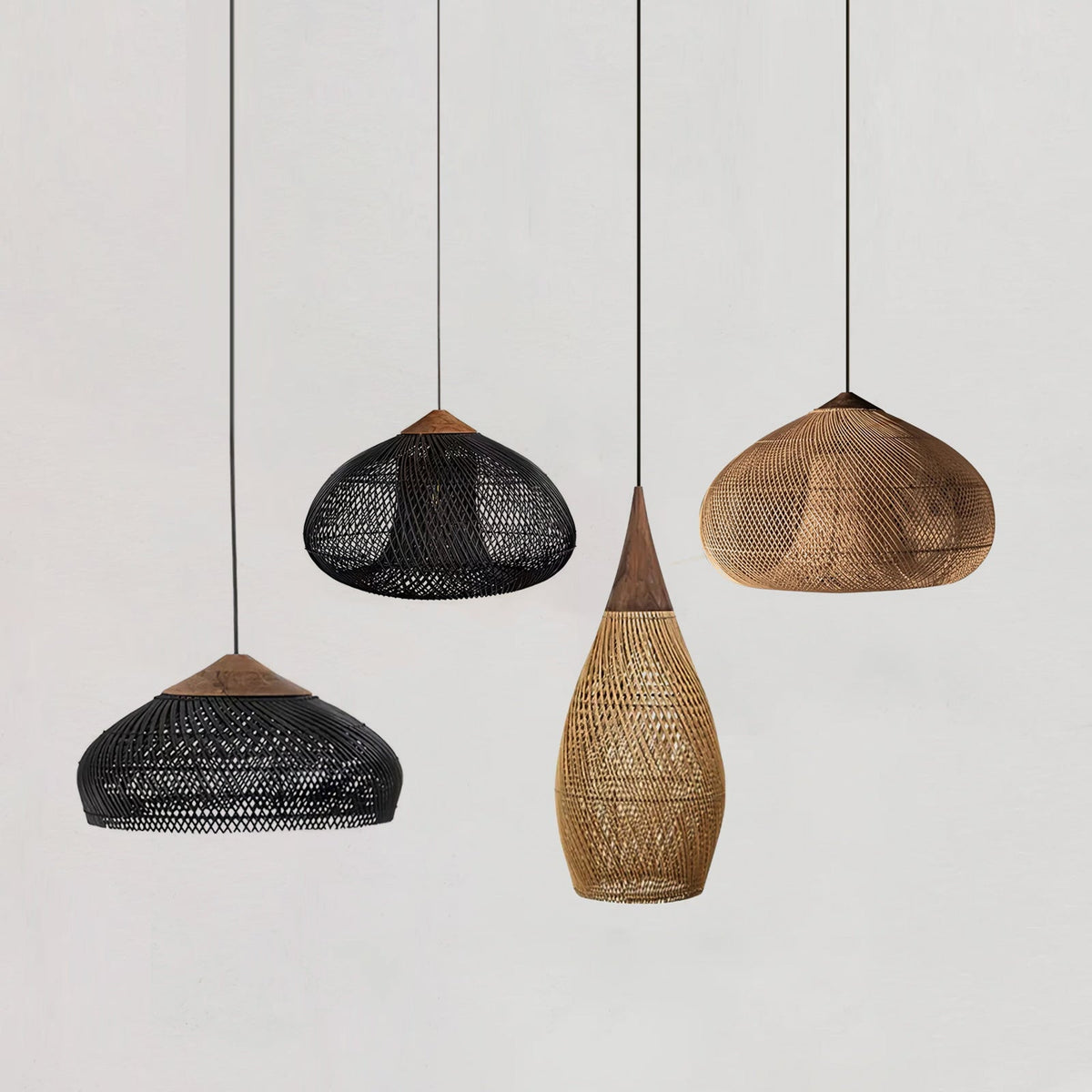 Solavn Rattan Wood Pendant Lamp