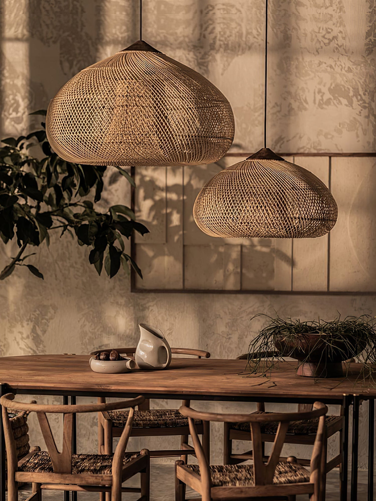Solavn Rattan Wood Pendant Lamp