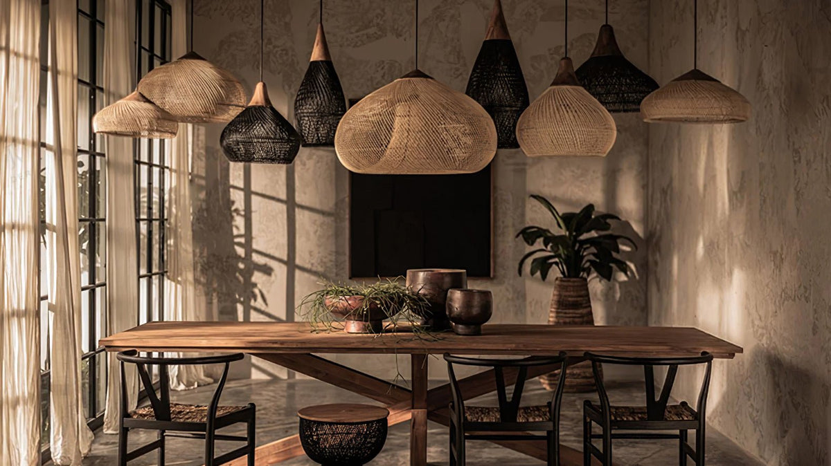 Solavn Rattan Wood Pendant Lamp