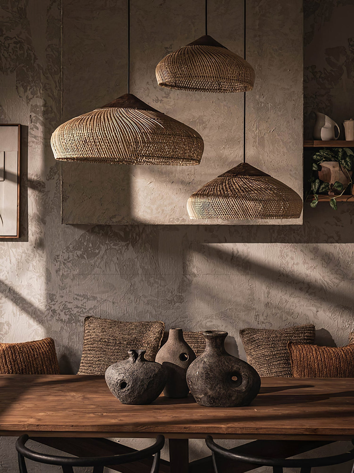 Solavn Rattan Wood Pendant Lamp