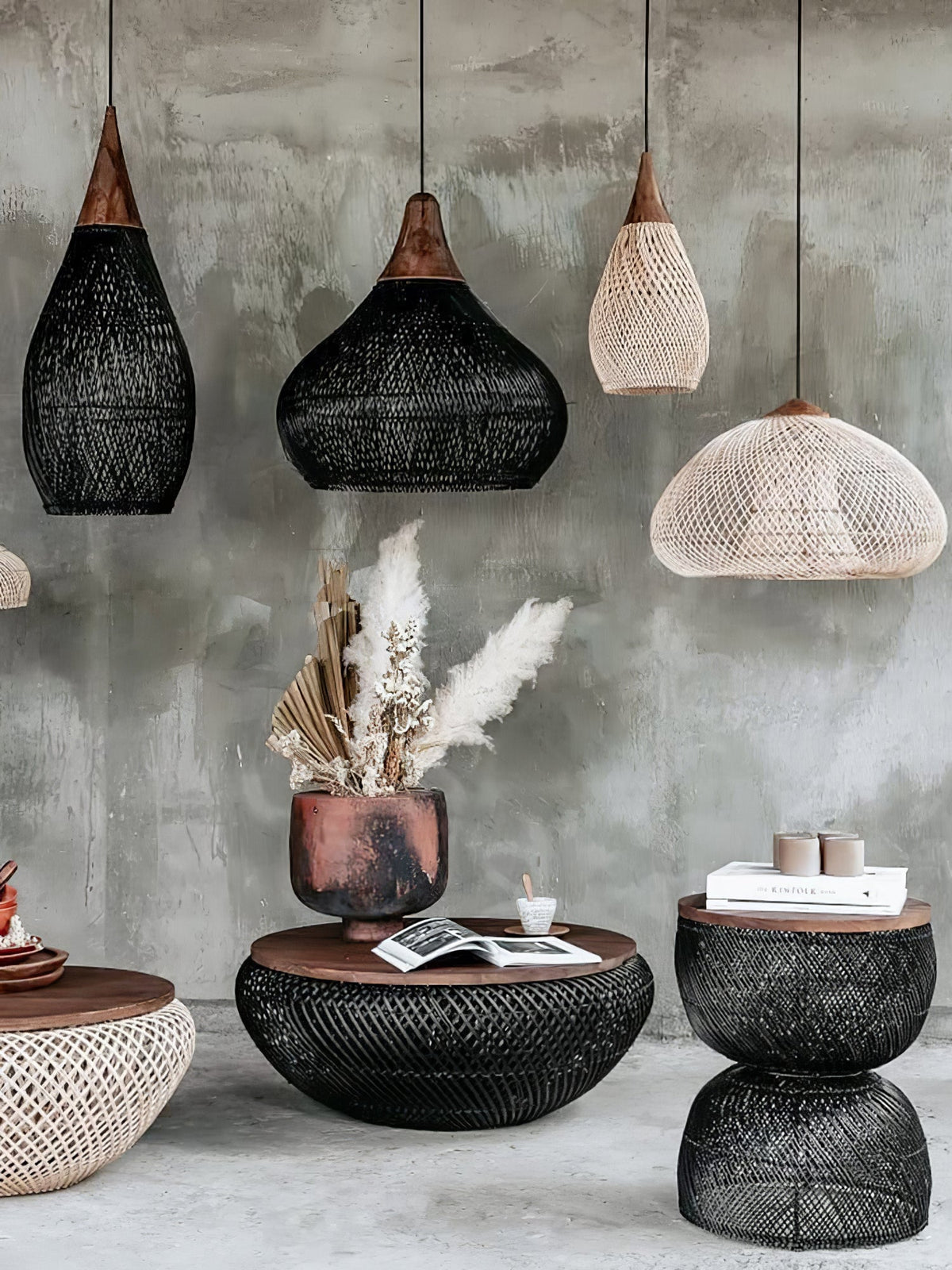Solavn Rattan Wood Pendant Lamp