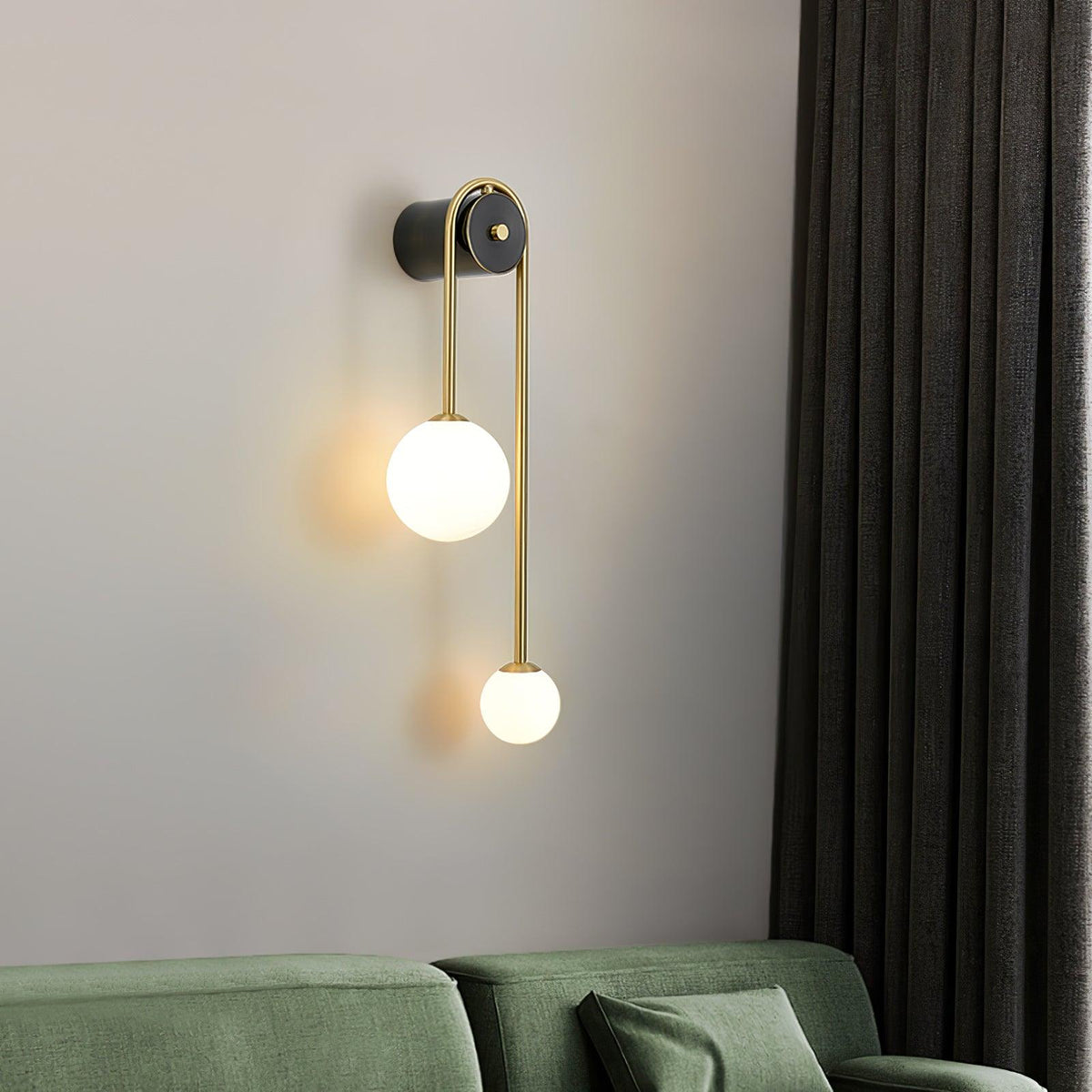Lapavid Brass Arc Wall Light