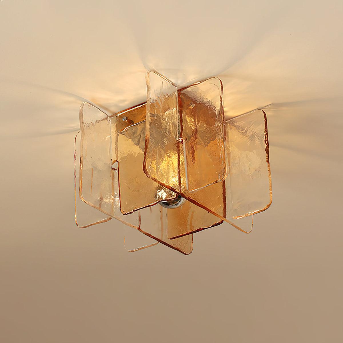 Brera Intersecting Glass Flush Mount