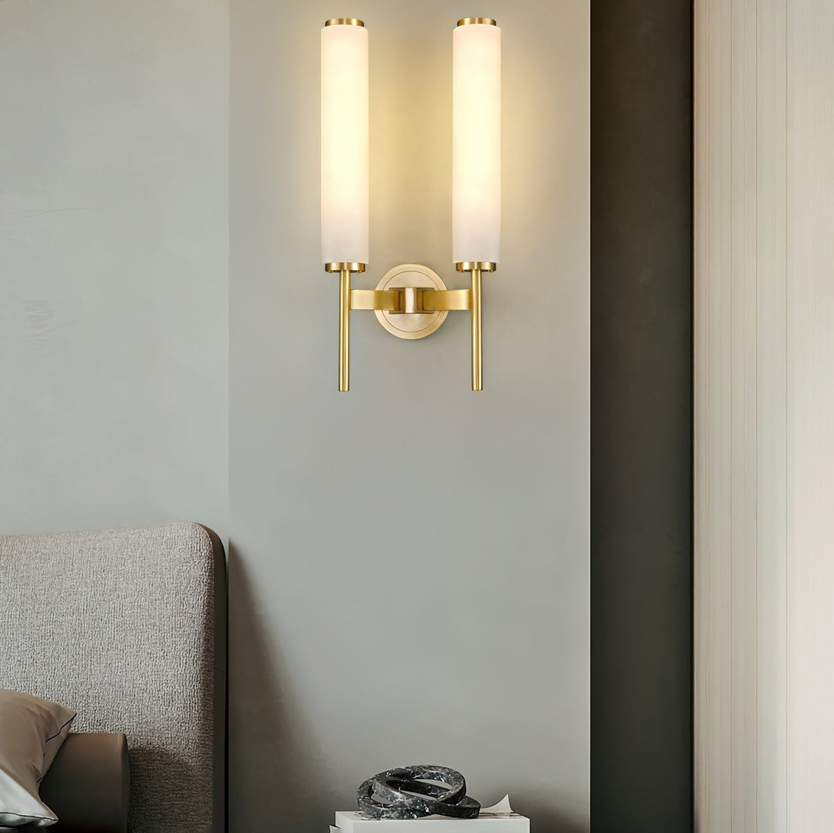Sobigad Art Deco Alabaster Wall Lamp