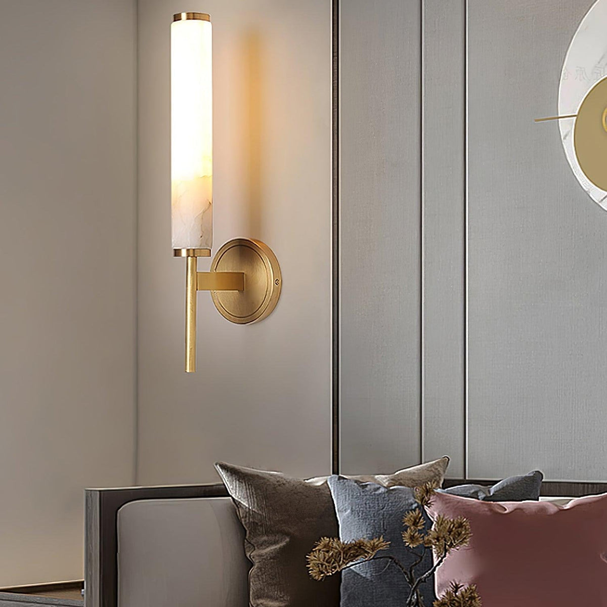 Sobigad Art Deco Alabaster Wall Lamp