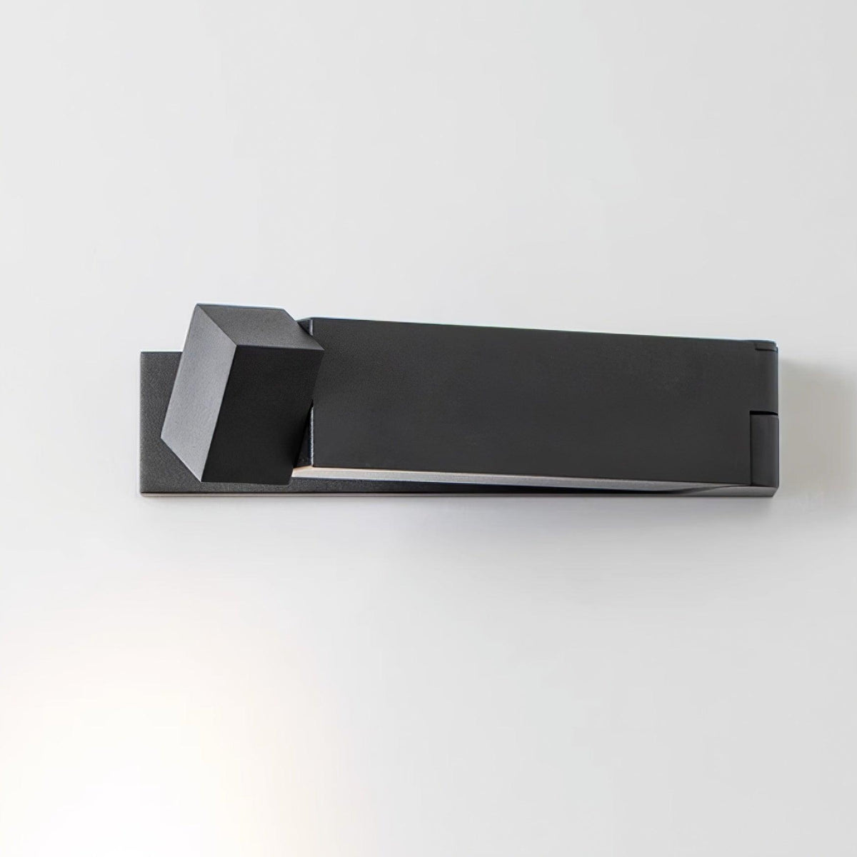 LED Wall Sconce Aluminum Alloy Body Matt Black Nickel Minimalist