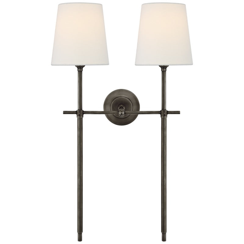 Dotores Wall Lamp Brass Fabric