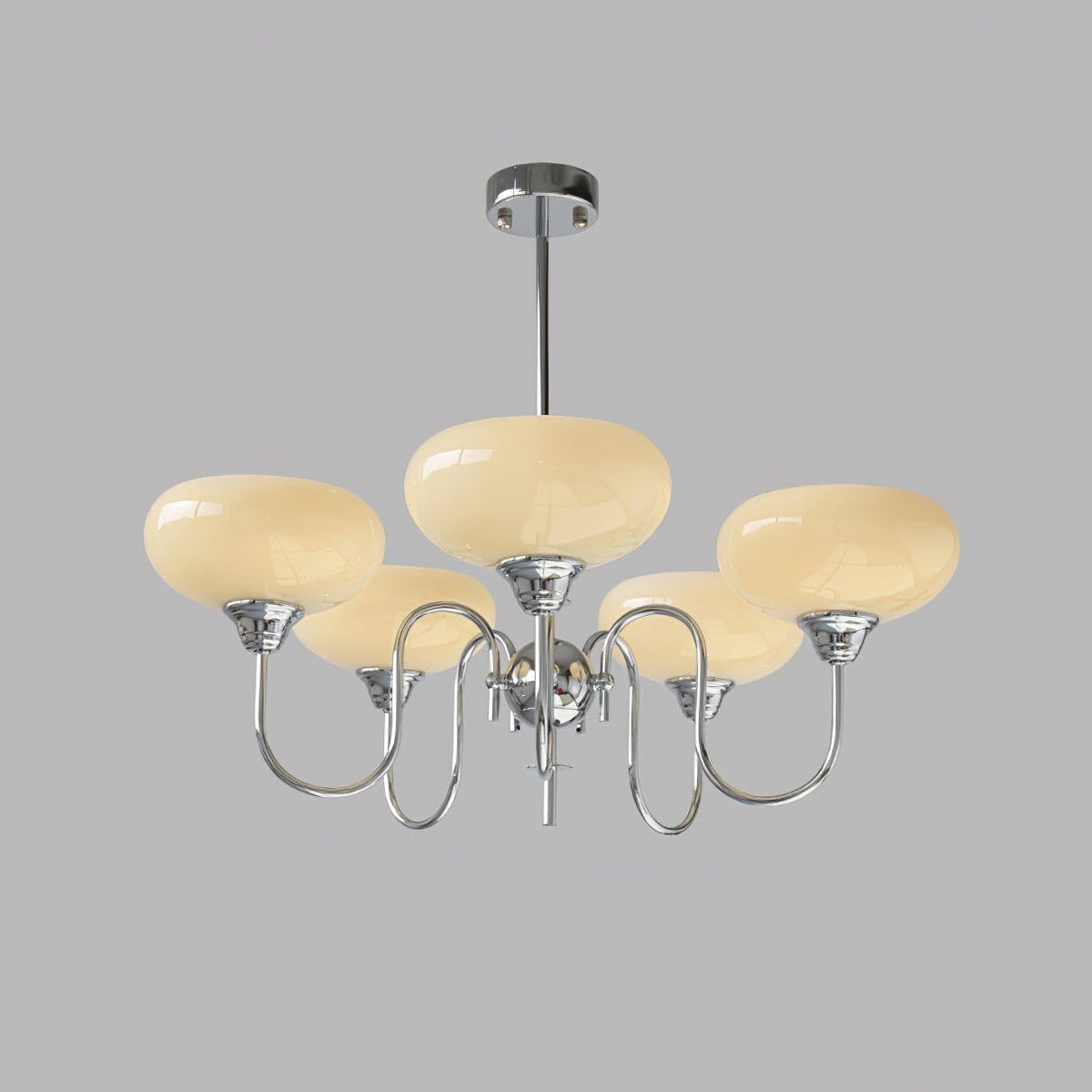Putikilu Vintage LED Metal Glass Chandelier Living Room