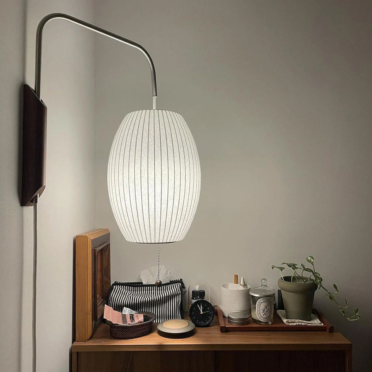 Aldinira Wall Sconce Walnut Ball