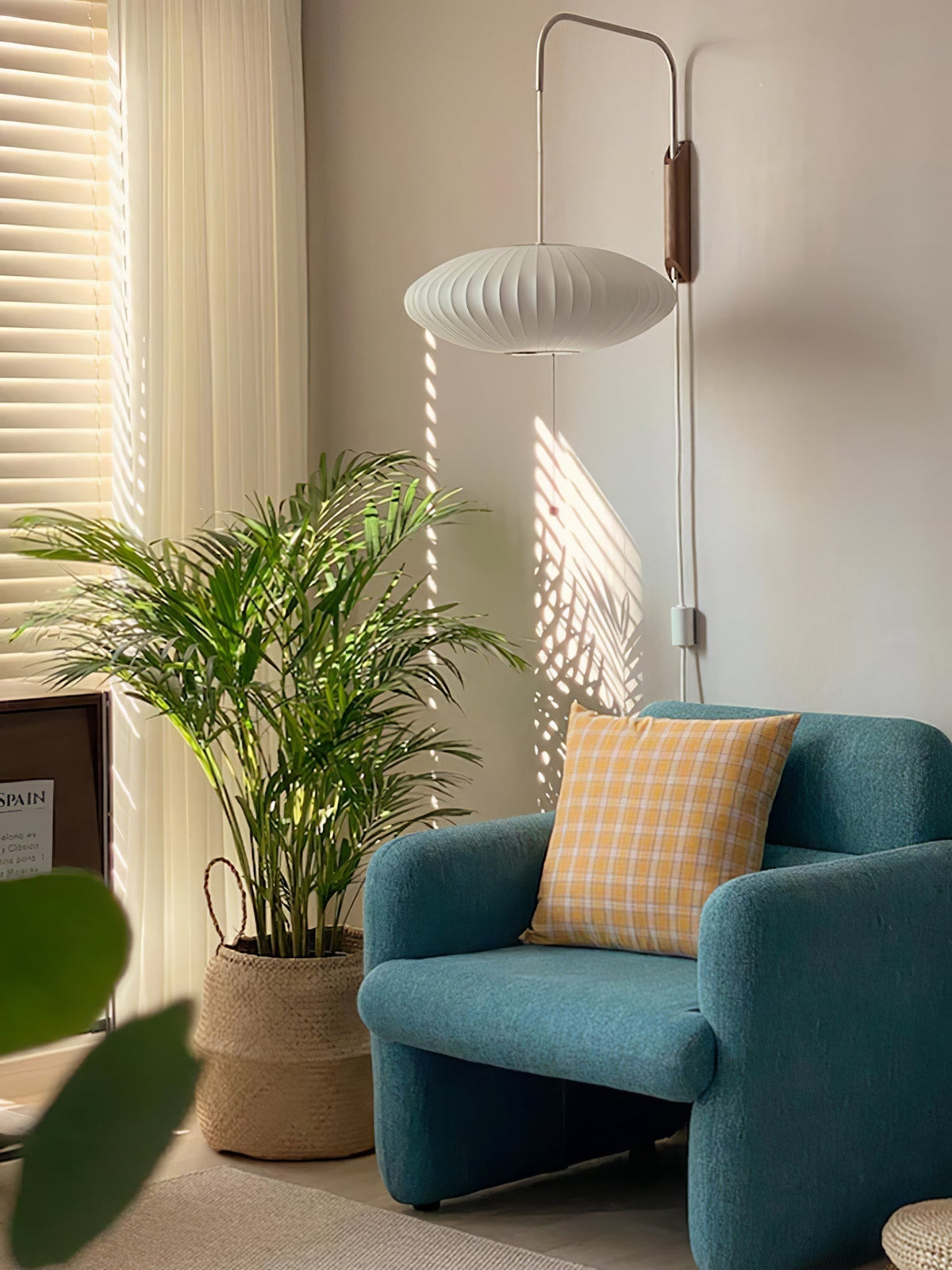 Aldinira Wall Sconce Walnut Ball