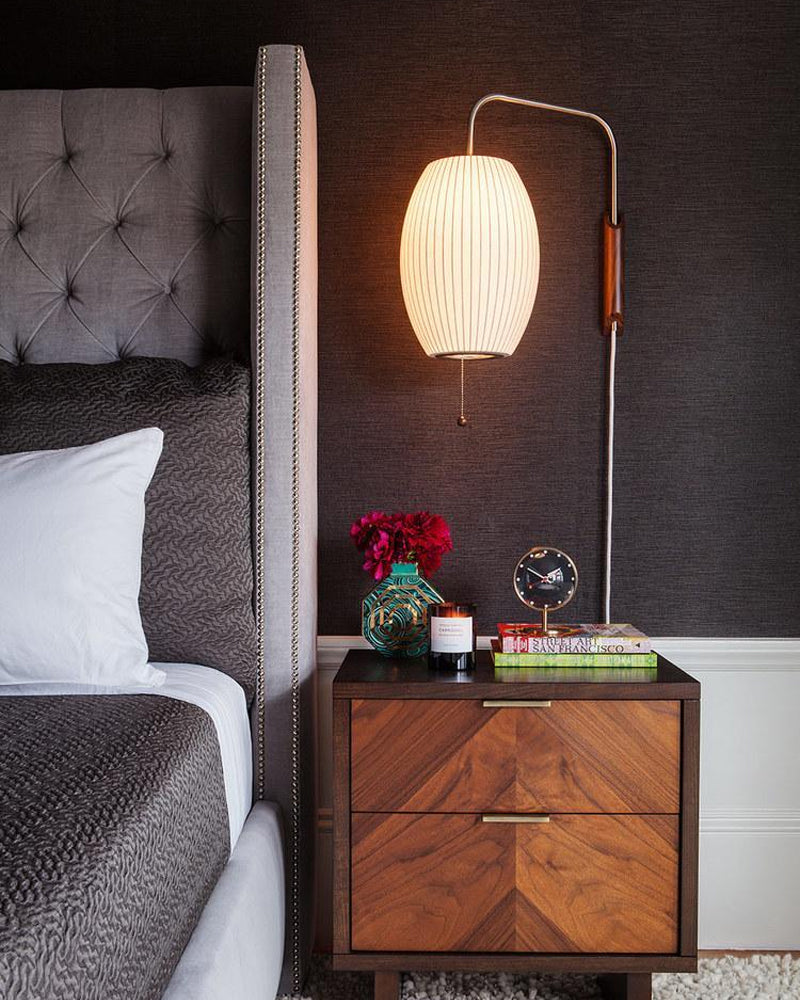 Aldinira Wall Sconce Walnut Ball