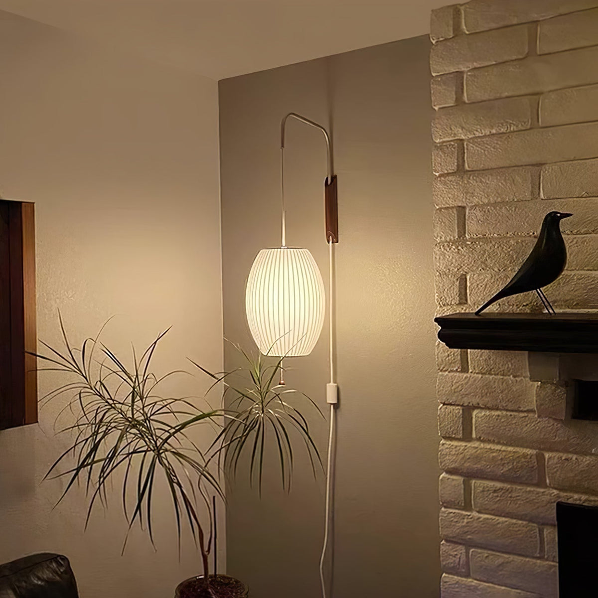 Aldinira Wall Sconce Walnut Ball