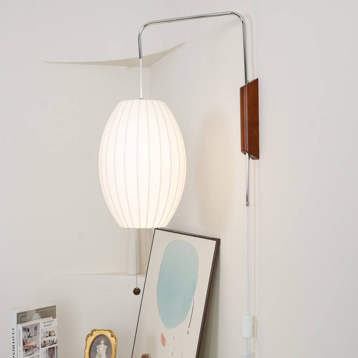 Aldinira Wall Sconce Walnut Ball