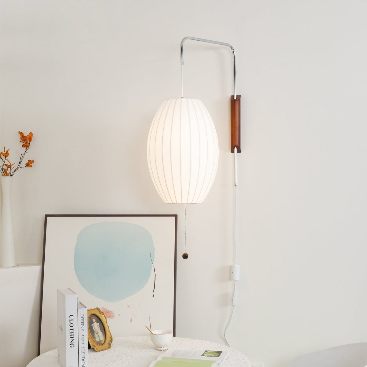 Aldinira Wall Sconce Walnut Ball