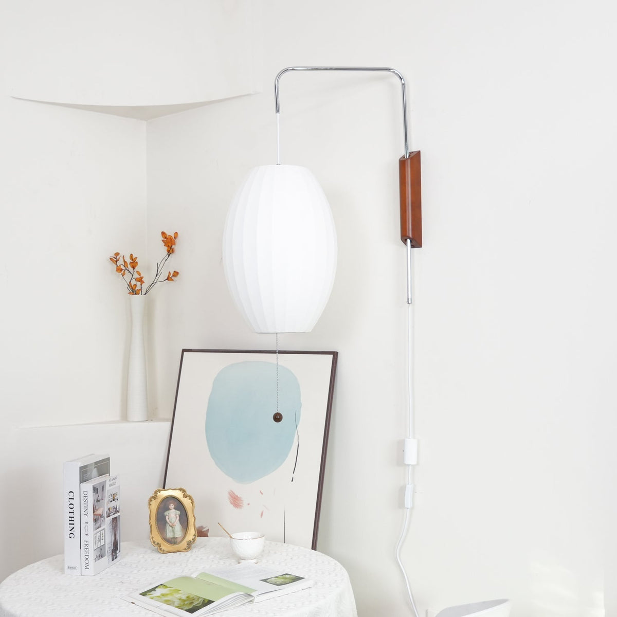 Aldinira Wall Sconce Walnut Ball