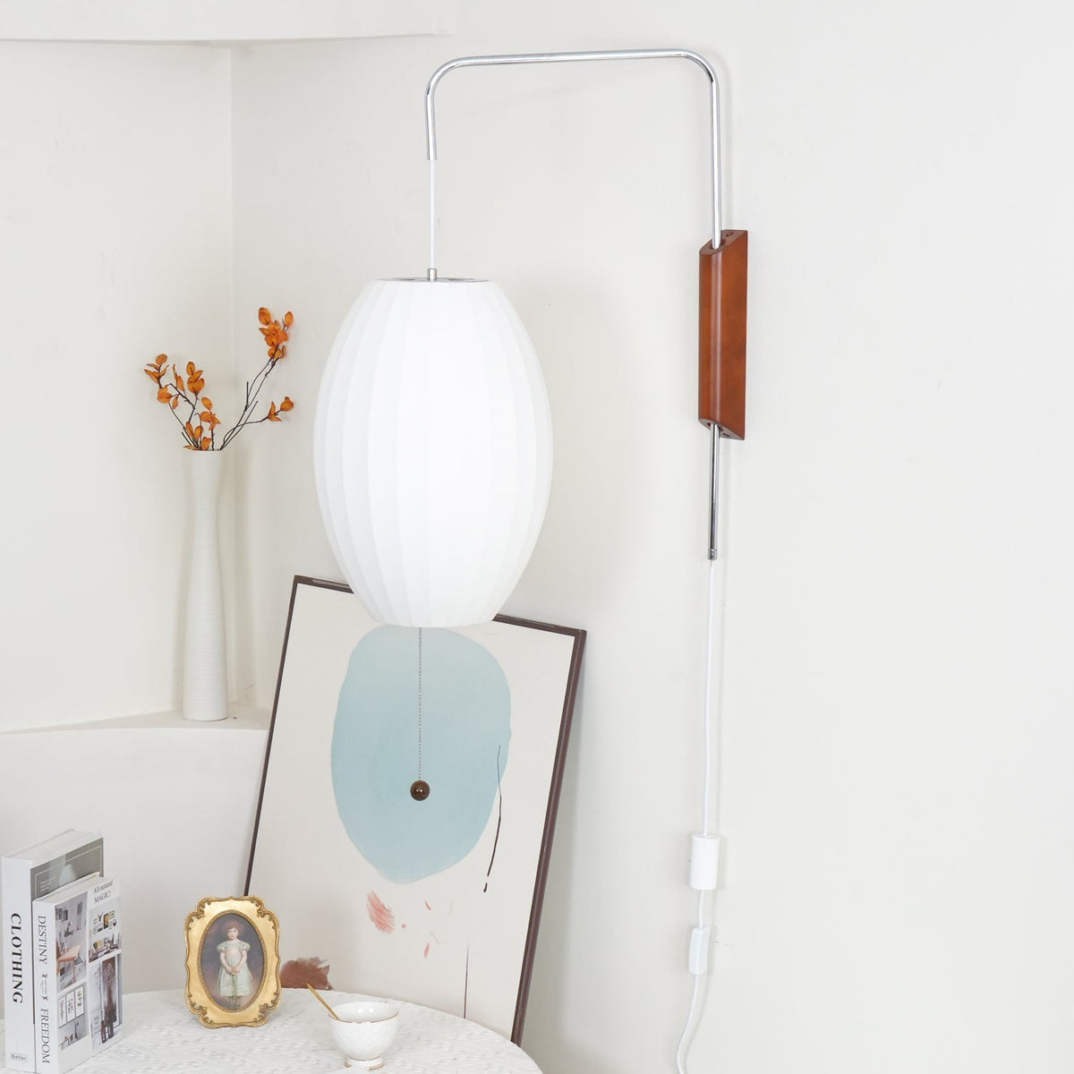 Aldinira Wall Sconce Walnut Ball