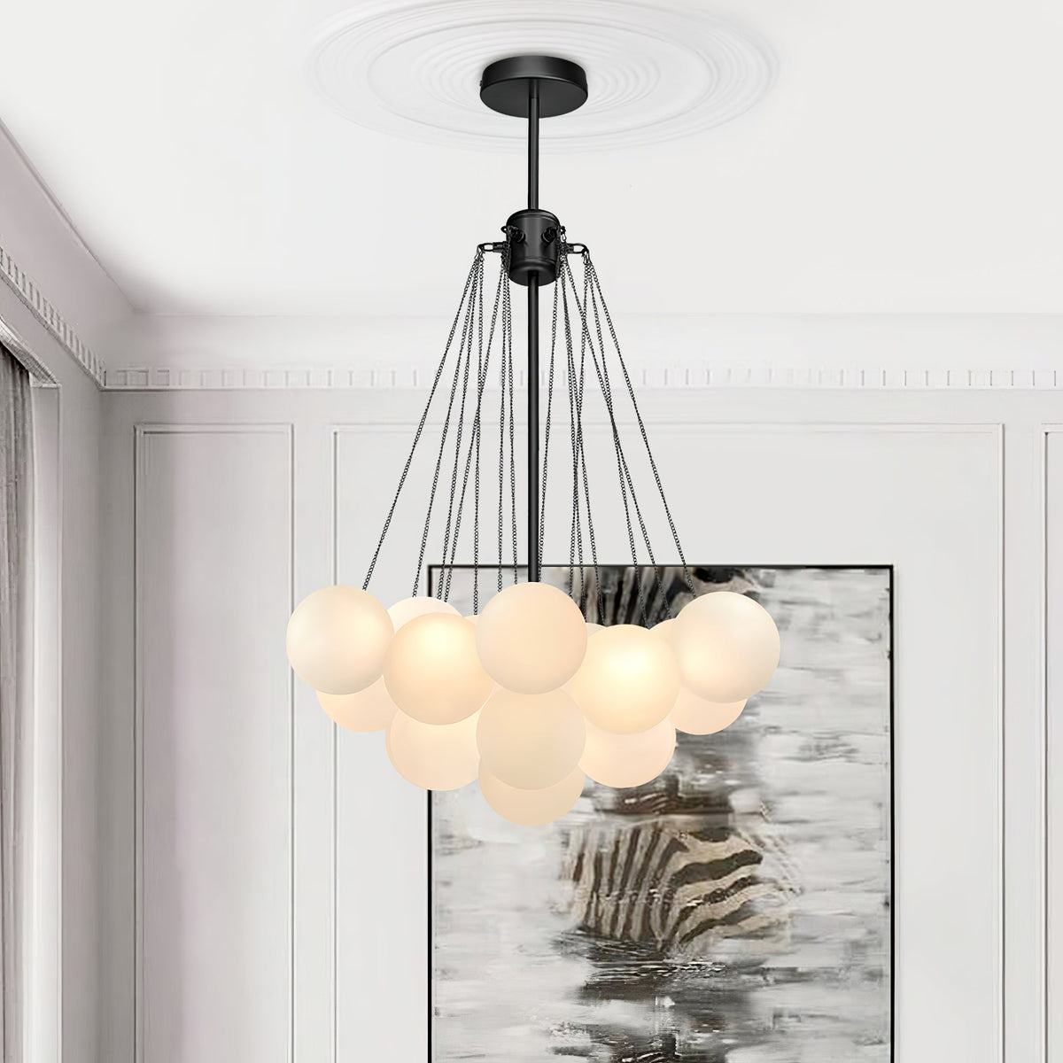 Pugusel Glass Globe Pendant Light Bubble