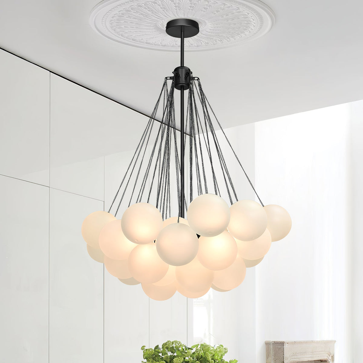 Pugusel Glass Globe Pendant Light Bubble