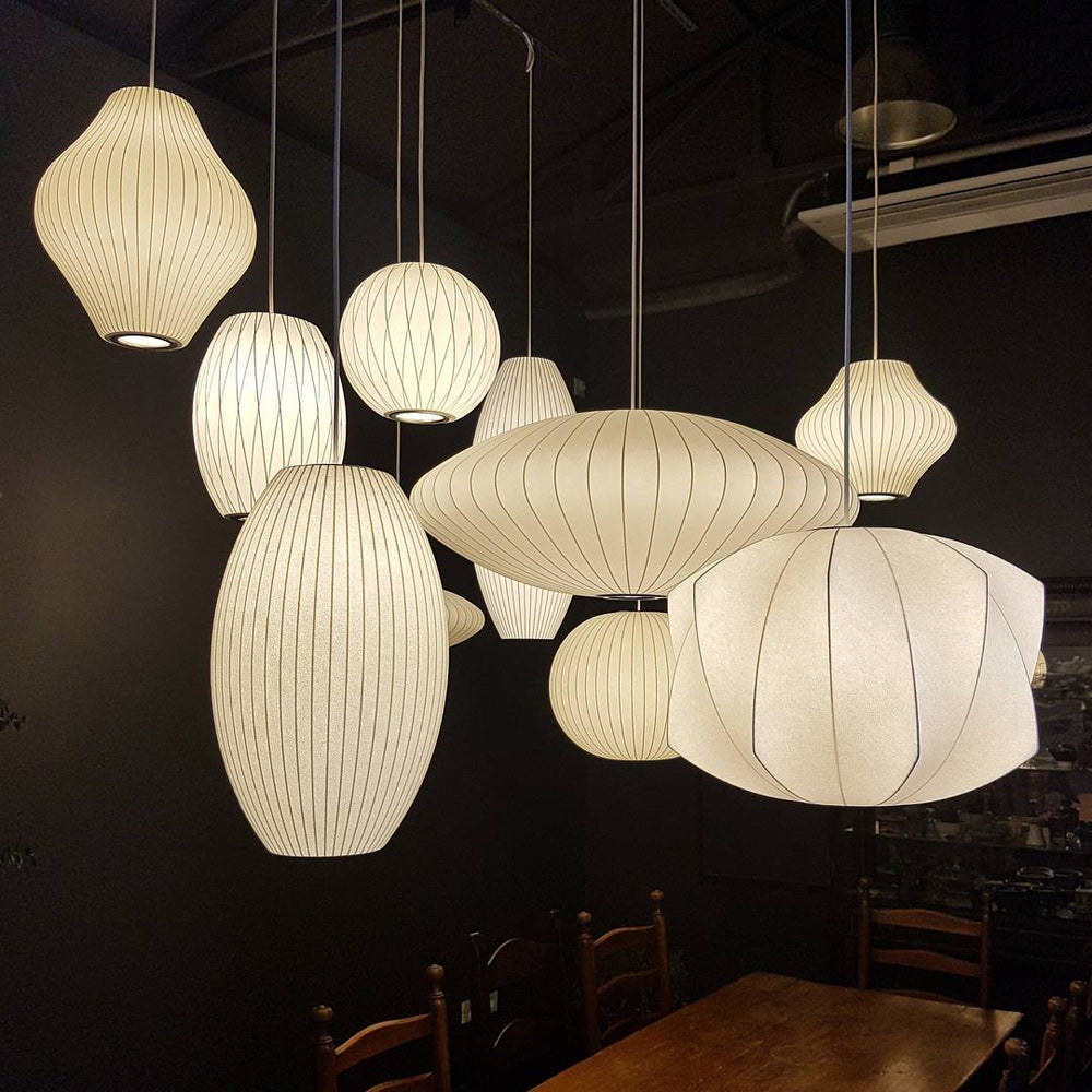 Femogir Pendant Light Bubble Mulberry Silk
